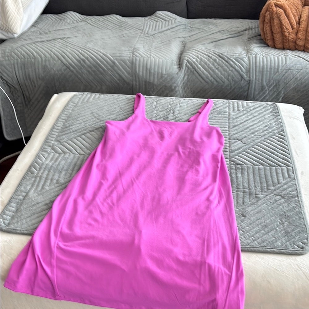 Vibrant Pink Sleeveless Dress